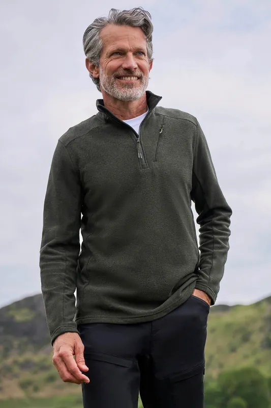 Ridge' Half Zip Outdoors Comfy Fleece Jacket - Mountain Warehouse