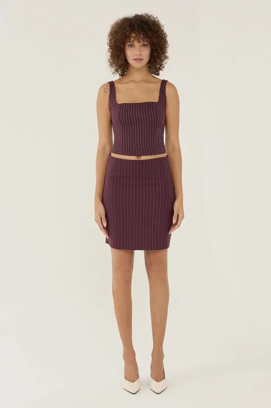 Striped Mini Skirt - Hiccup
