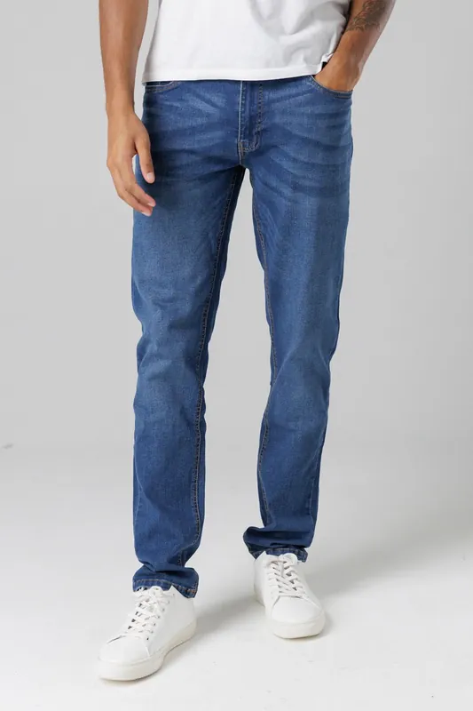Slim Fit Cotton Blend Jeans - Tokyo Laundry