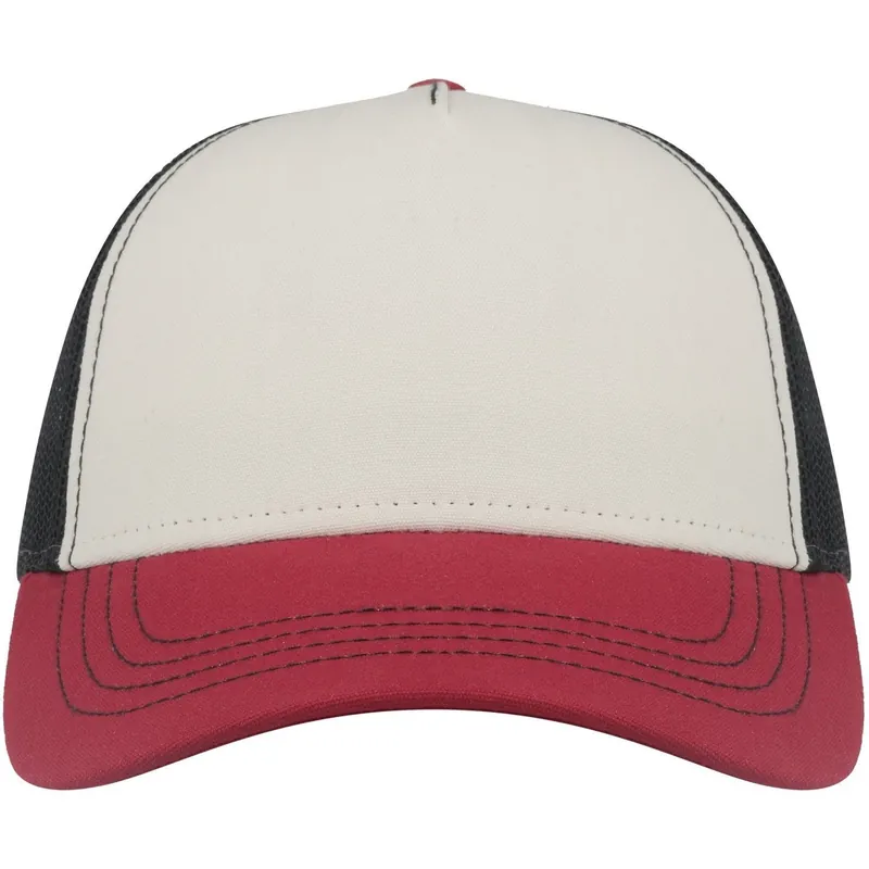 Rapper 5 Panel Canvas Trucker Cap - Atlantis