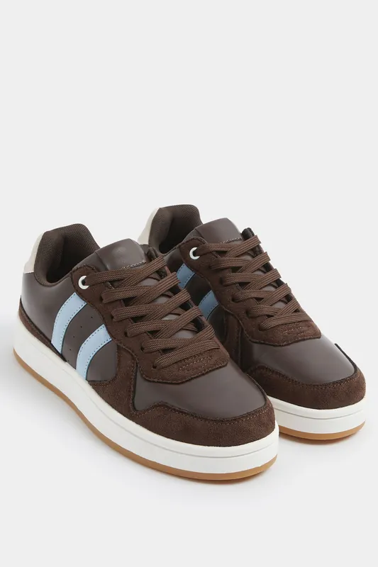 Padded Lace Up Trainers In Wide E Fit - Yours