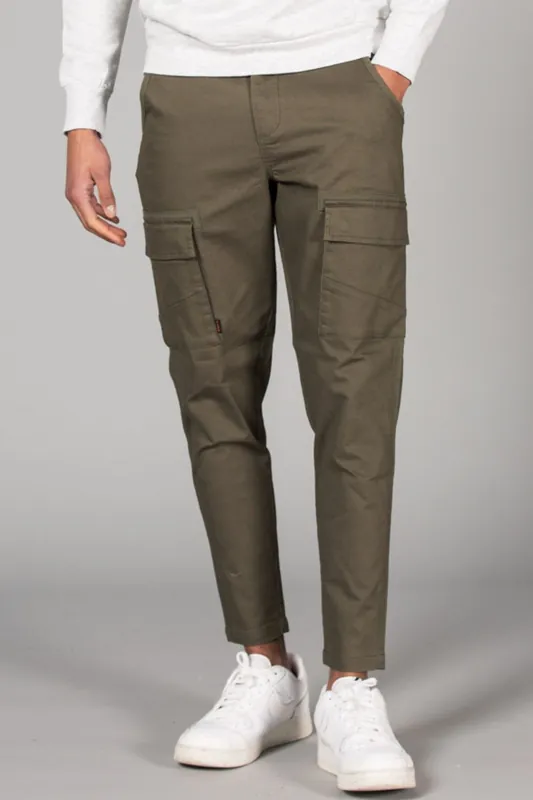 Straight Leg Cargo-Style Trousers