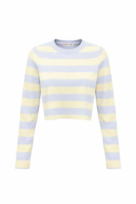 Striped Knit Sweater - MixRay