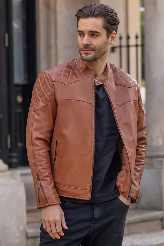 Cadmar' Leather Biker Jacket - Ashwood Leather