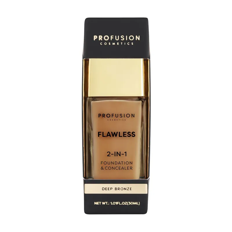 Flawless 2-in-1 Foundation & Concealer Deep Bronze