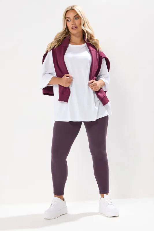High Waisted Ribbed Leggings - Yours