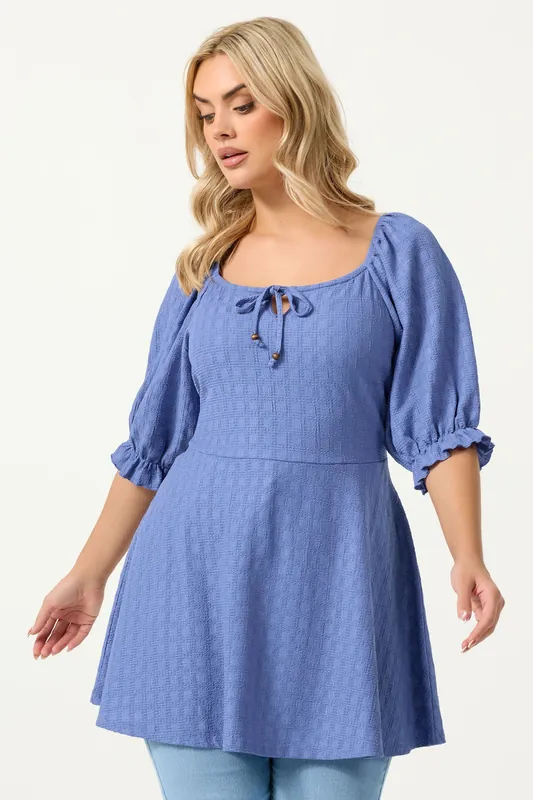 Textured Milkmaid Top - Yours