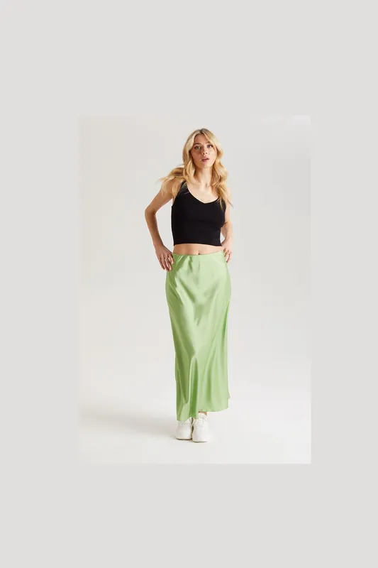 Satin Maxi Skirt - Urban Bliss