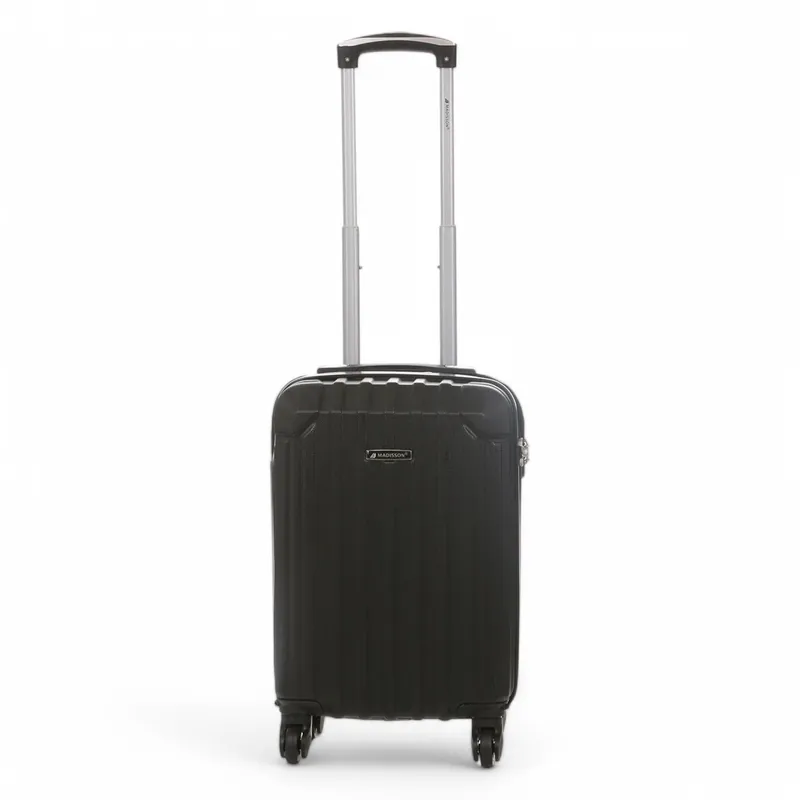 Hard Shell ABS 8 Wheels Underseat Cabin Luggage Suitcase - Infinity Leather