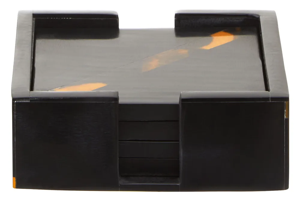 Roma Set Of Four Tortoise Shell Coasters - Orsina