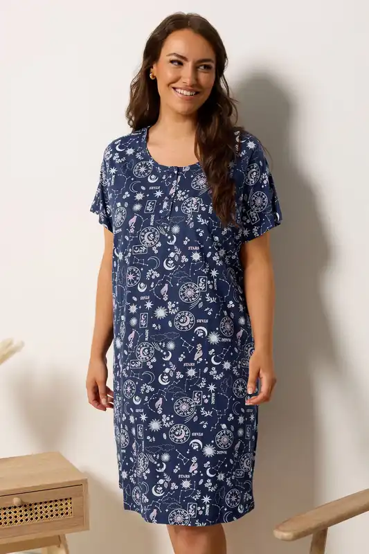 Celestial Placket Nightdress - Yours