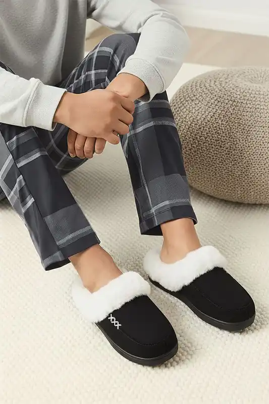 Chic Warm Faux Fur Slippers - MODISHION