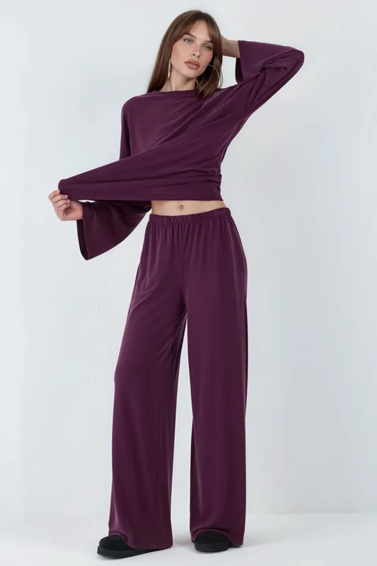 Pull On Straight Leg Pants - Busem