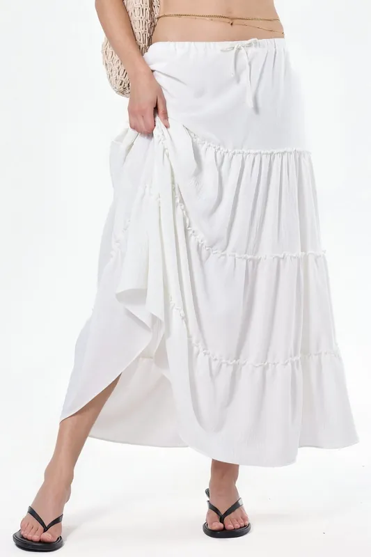 Basic Pleated Maxi Skirt - Hiccup