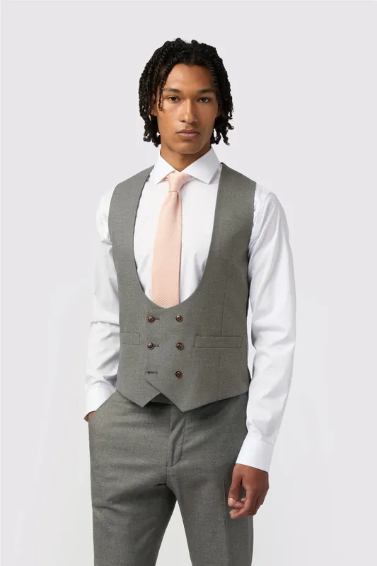 Texture Double Breasted Waistcoat - Antique Rogue