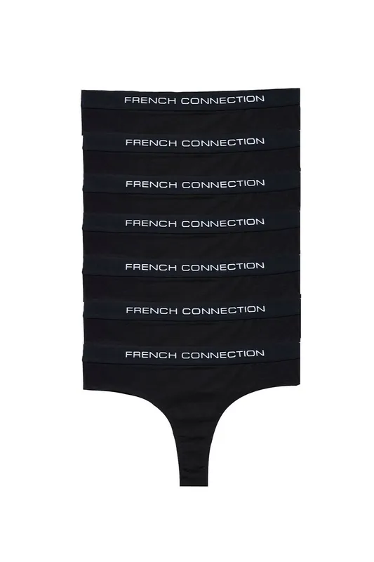 7 Pack Cotton FCUK Ladies Thongs - French Connection