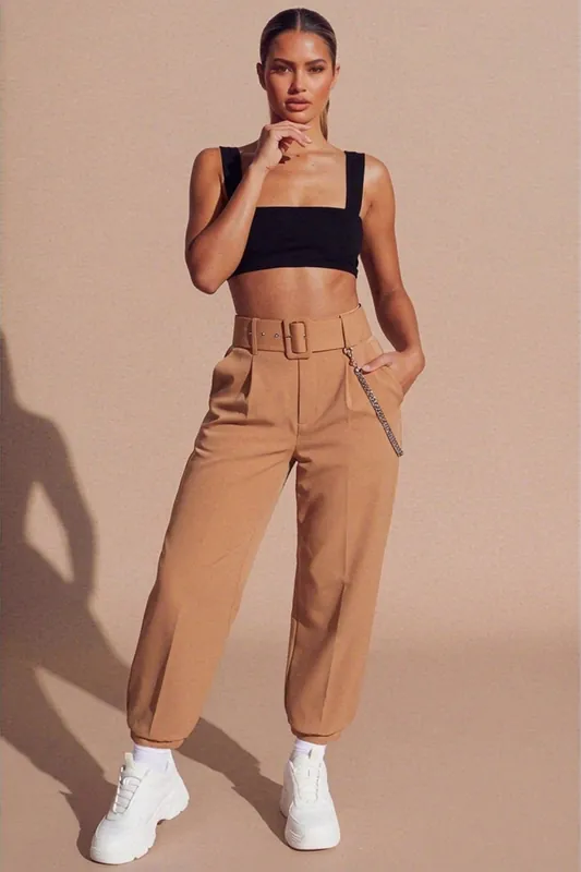 Thick Strap Square Neck Crop Top - Mirelda