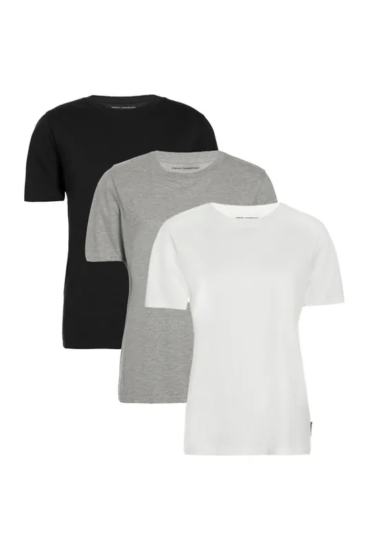 3 Pack Cotton Crew Neck Logo Short Sleeve T-Shirts