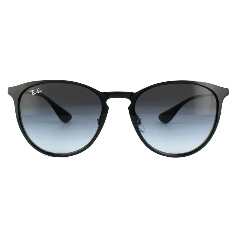 Round Black Grey Gradient Erika Metal 3539 Sunglasses - Ray-Ban