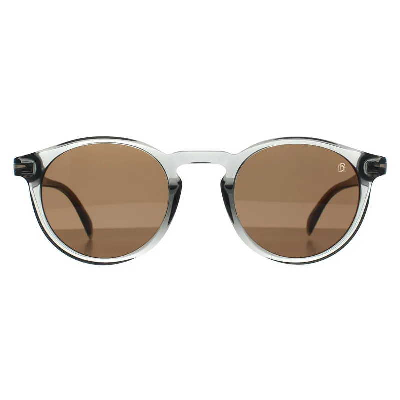 Round Transparent Grey Brown DB 1036/S - David Beckham