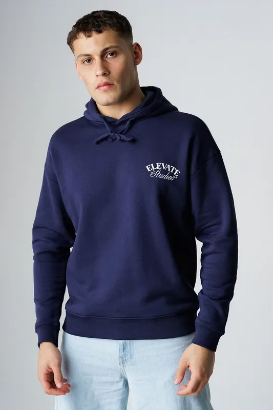 Cotton Blend Graphic Hoody - Influence