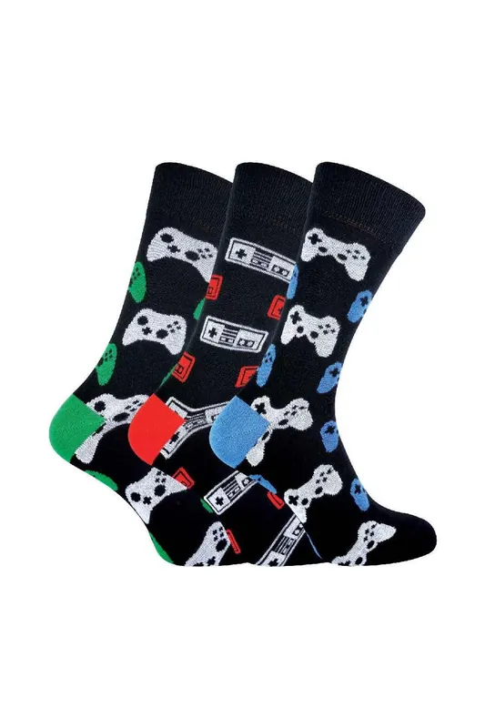 3 Pack Retro Gaming Funky Novelty Video Game Socks - Sock Snob