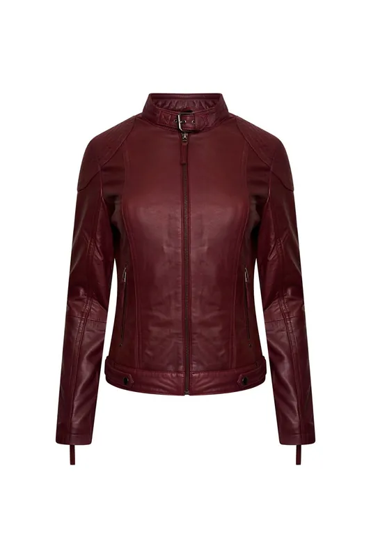 Biker Leather Jacket - ELLE
