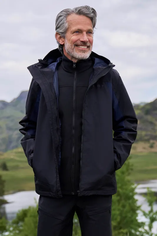 ’Mist Extreme’ Fully Waterproof Breathable Taped Seams 3 In 1 Jacket - Mountain Warehouse