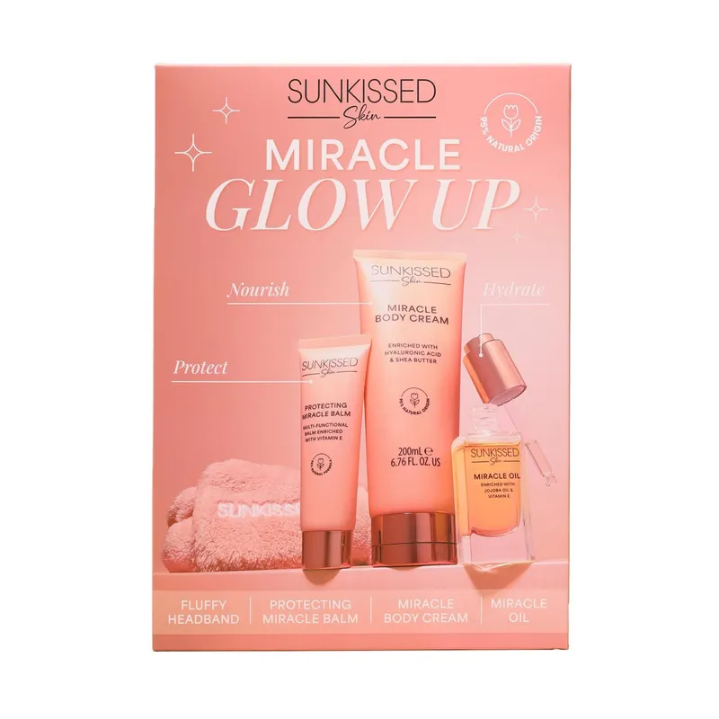 Miracle Glow Set – Headband, Balm 40ml, Oil 30ml, Body Cream 200ml - Sunkissed
