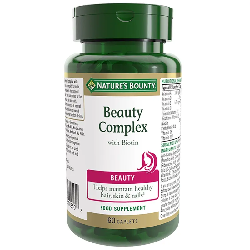 Beauty Beauty Complex with Biotin Caplets x 60 - Nature's Bounty