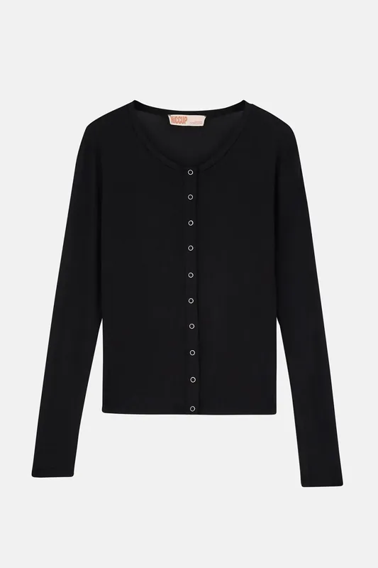 Long Sleeve Snapped Top - Hiccup