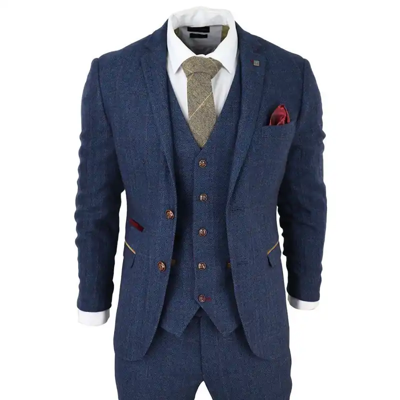 Tweed Check 3-Piece Suit