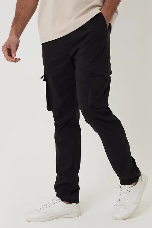 Slim Fit Stretch Cargo Trousers - Threadbare