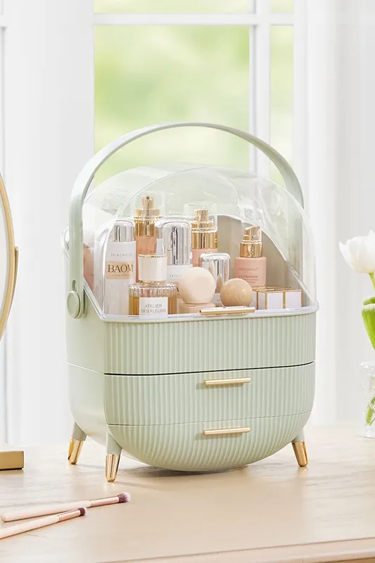 Multi-Function Make Up Case Dustproof Cosmetic Storage Box Organizer Skin Care Products Jewelry Organizer