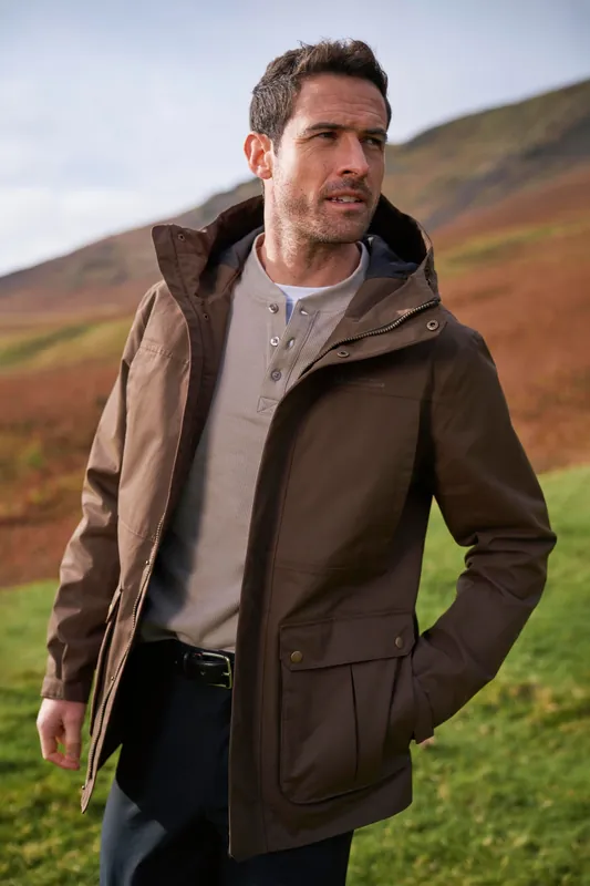 Heritage' Waterproof Breathable Lightweight Warm Full Zip Jacket - Mountain Warehouse