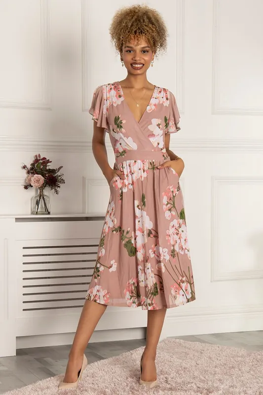 Chailee Floral Mesh Dress - Jolie Moi