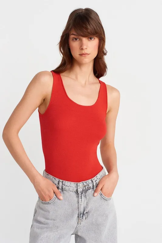 Ribbed Sleeveless Cami Blouse - Dilvin