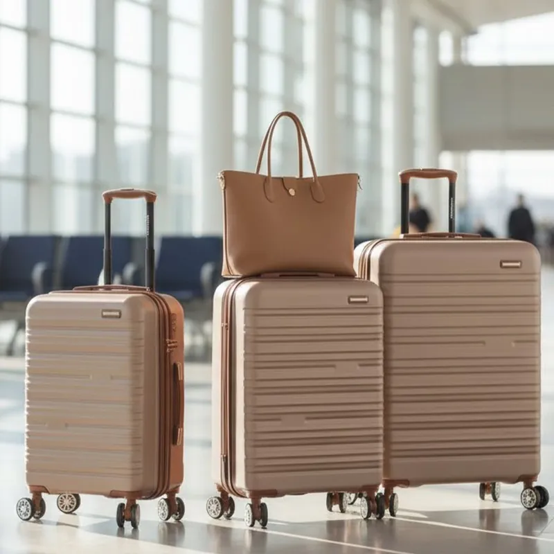 Expandable Hard Shell ABS Suitcase 8 Wheel Travel Luggage - Kilko