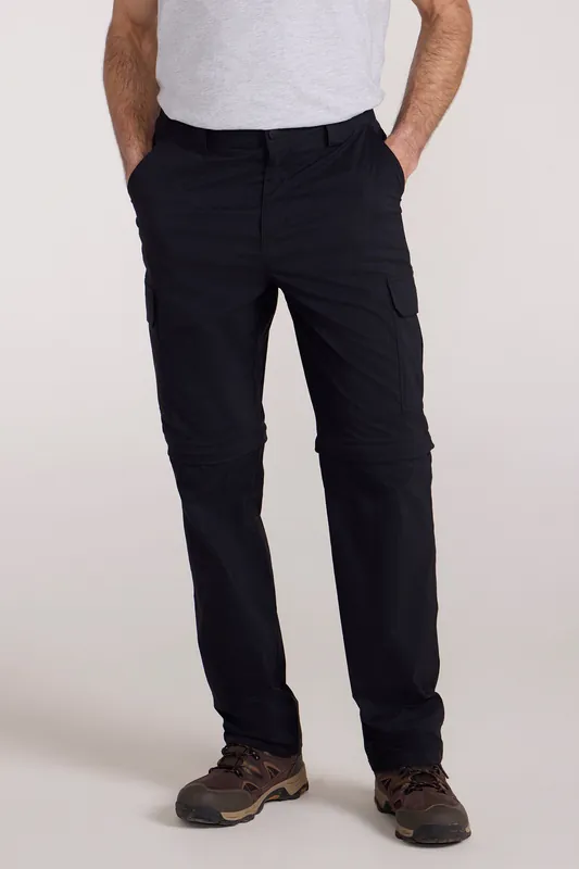 ’Delta’ Lightweight Quick Dry Stretch Regular Zip Off Cargo Trousers - Mountain Warehouse