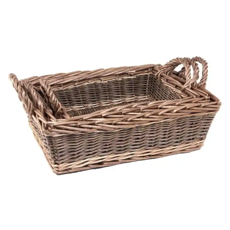 Set of 3 Malvern Serving Trays - Red Hamper