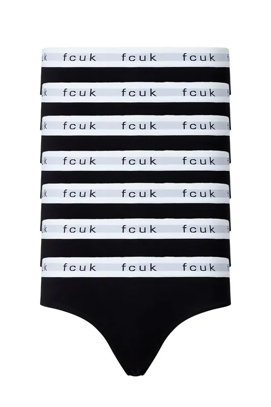 7 Pack Cotton FCUK Ladies Briefs - French Connection