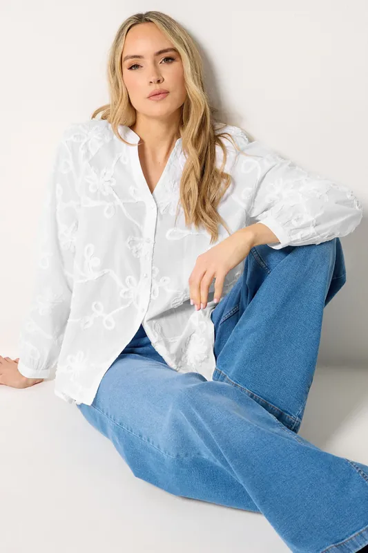 Tall Floral Cornelli Cotton Shirt - Long Tall Sally