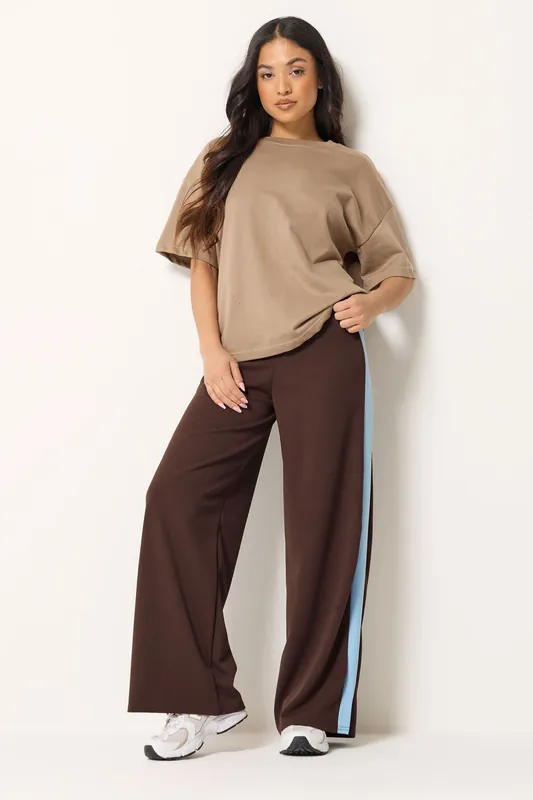 Petite Scuba Wide Leg Trousers - PixieGirl
