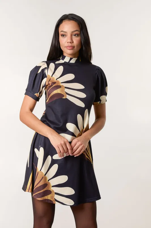 Navy Smock Dress - Blue Vanilla