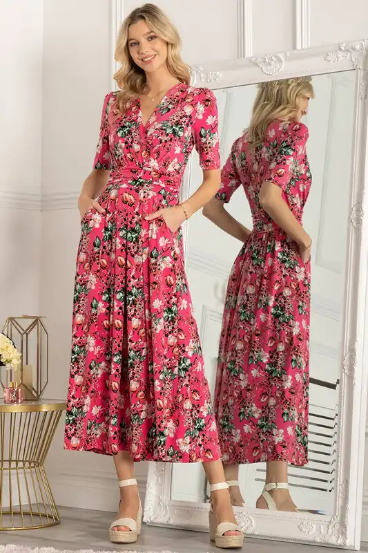 Gillian Floral Maxi Dress - Jolie Moi