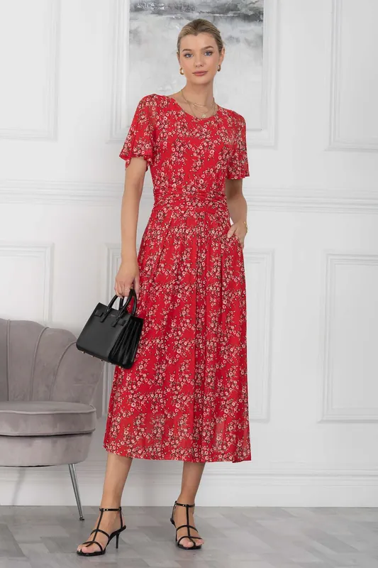 Julita Print Mesh Maxi Dress - Jolie Moi