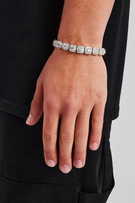 10mm Clustered Tennis Bracelet - Cernucci