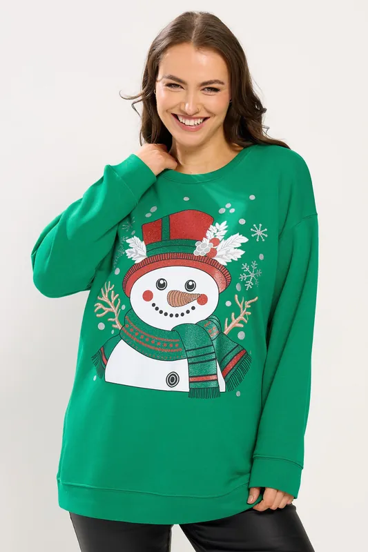 Snowman Christmas Novelty Sweatshirt - Yours