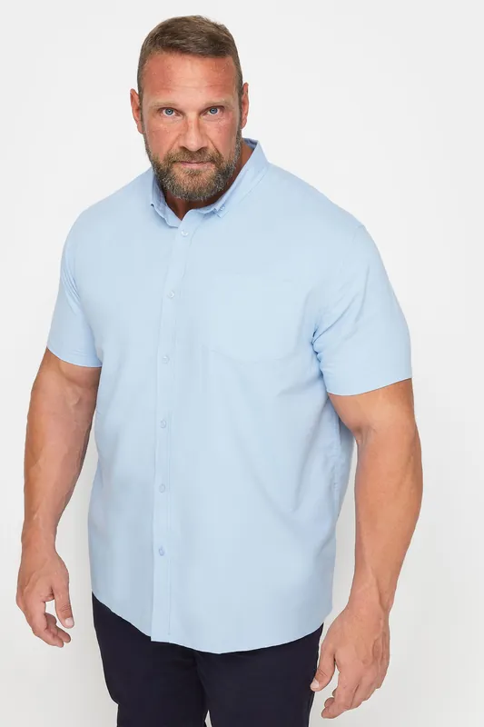 Short Sleeve Oxford Cotton Shirt - BadRhino