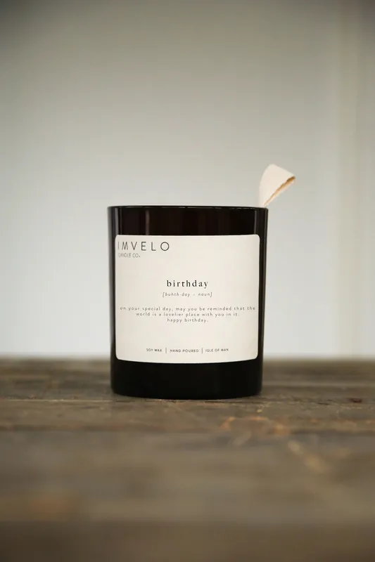 Definition Candle - Birthday (Uplifting Essential Oil)